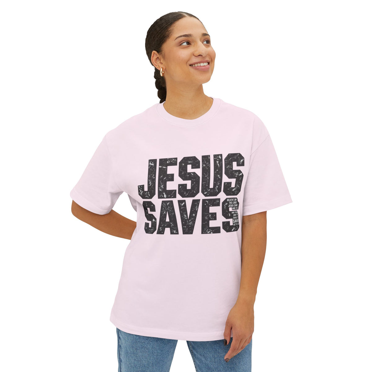 Jesus Saves Boxy Tee