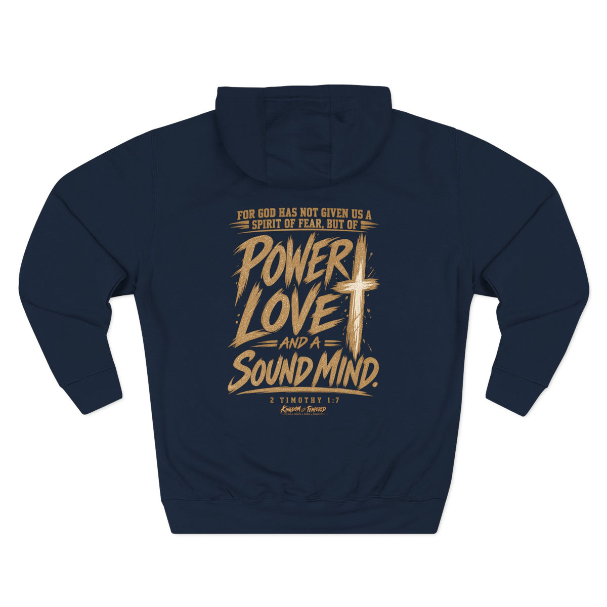 Power, Love & Sound Mind Hoodie – Christian Faith Verse Fleece Hoodie