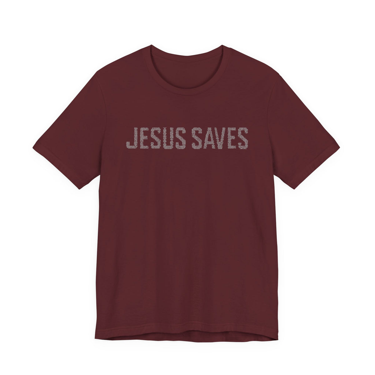 Jesus Saves written in scripture — Minimal Faith T-Shirt