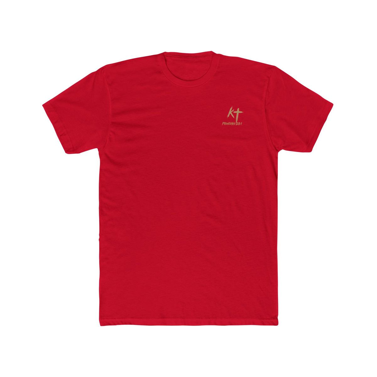 Lion Graphic Tee — "Bold as a Lion" Inspirational Christian Tee (Kingdom-Tempered) — Proverbs 28:1