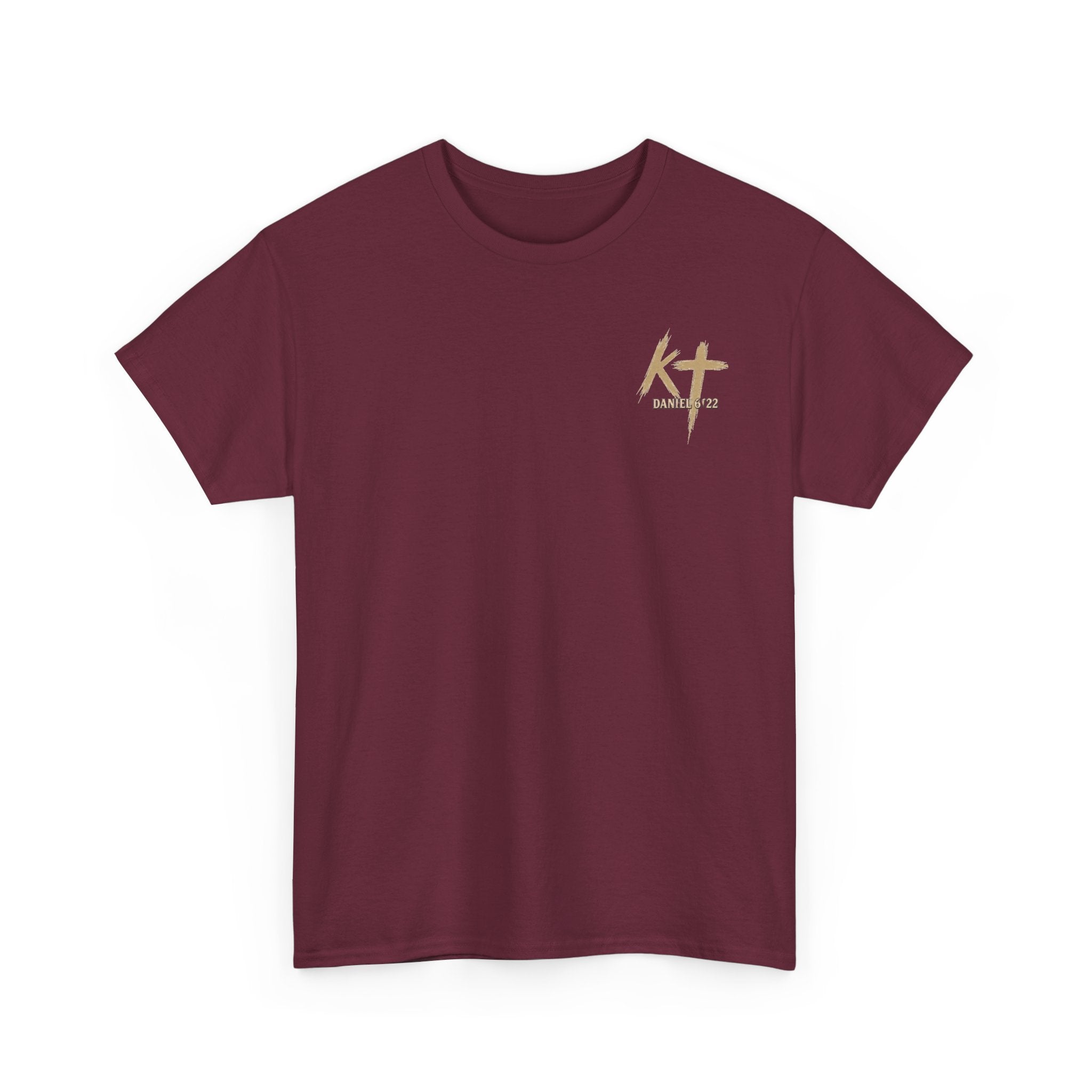 Pray With Faith Tee — Lion & Cross Christian Graphic T-Shirt
