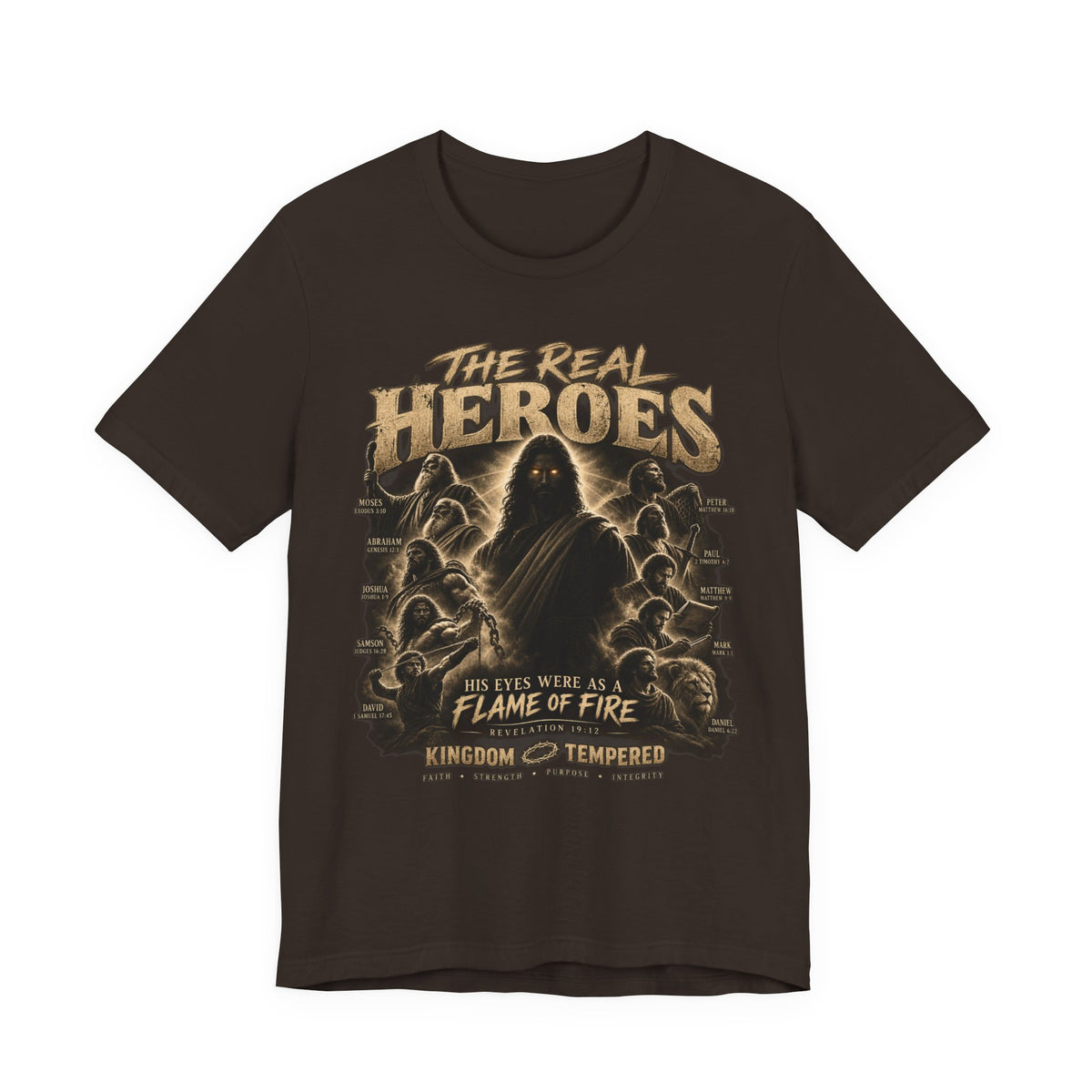 The Real Heroes Graphic Tee — 'Blessed With A Flame Of Fire' Band/Metal Tour Shirt
