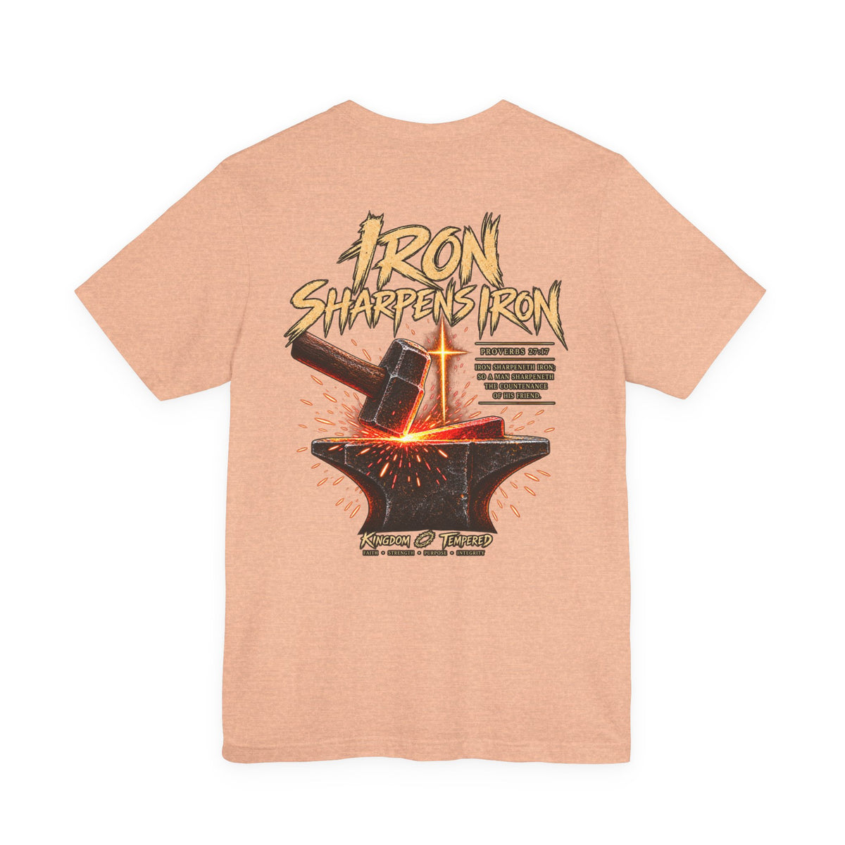 Iron Sharpens Iron Tee — Forging Faith Graphic T-Shirt