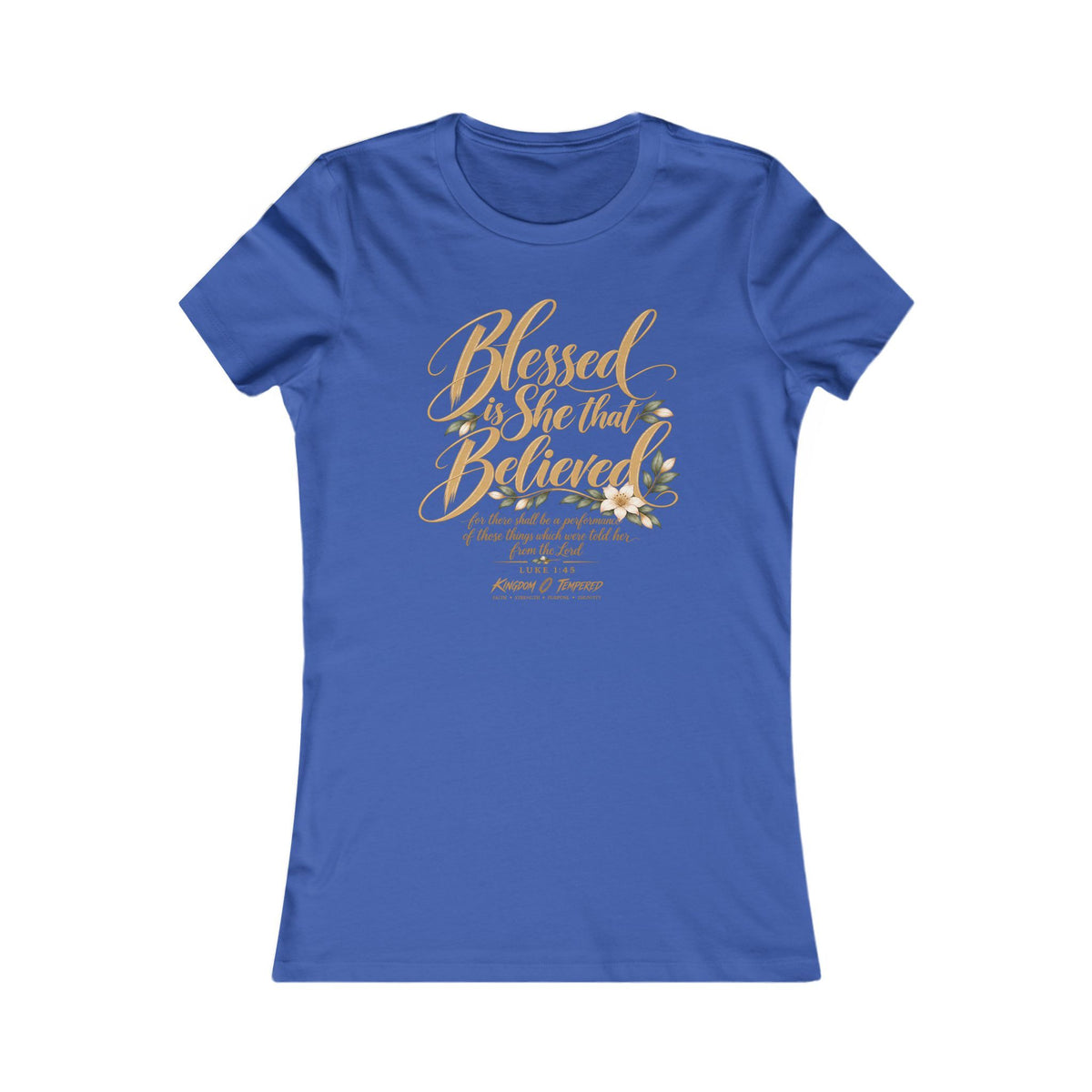 Blessed Are Those Who Believe Women's Tee — Faith-Based Inspirational Christian Shirt