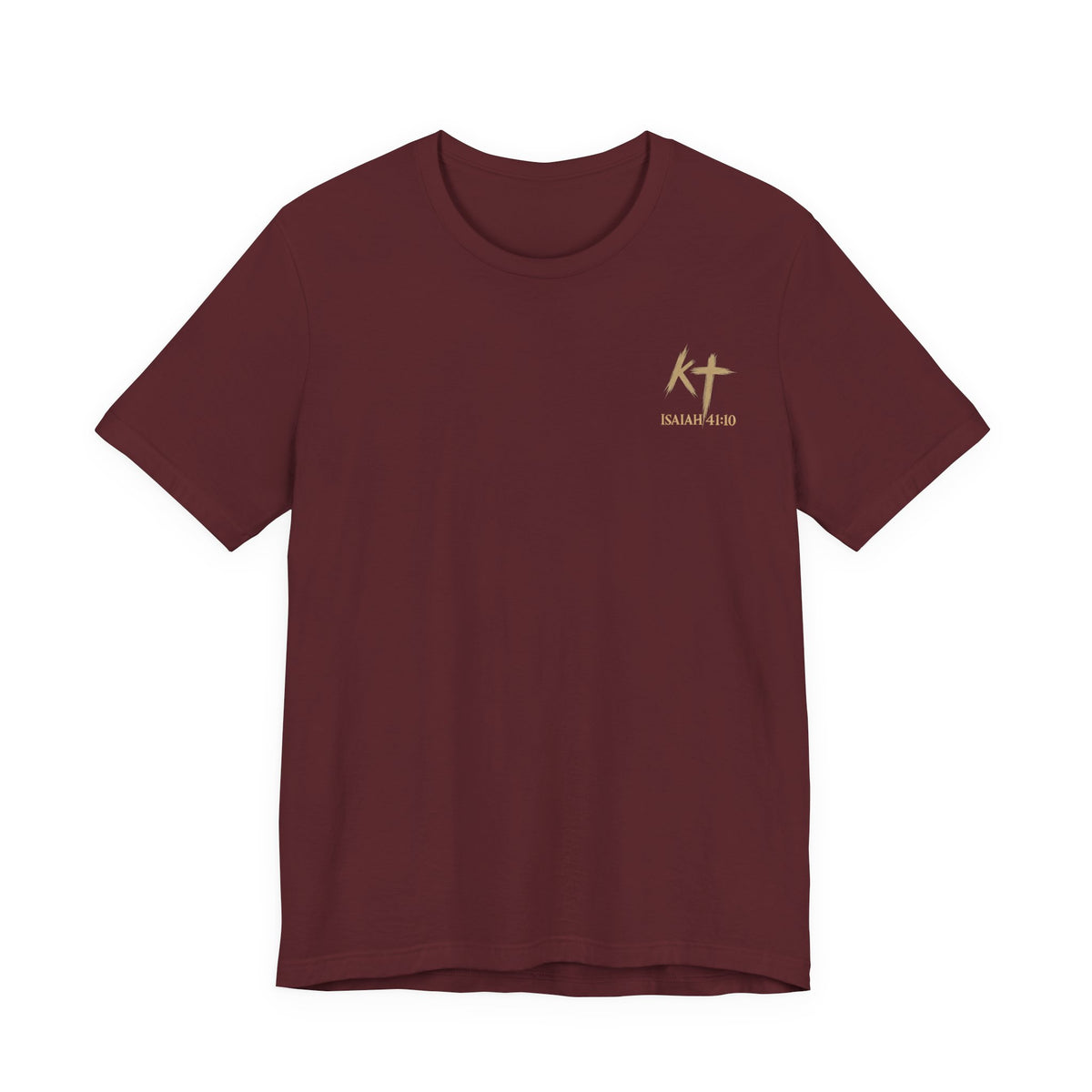 Christian Cross Tee — "Fear Thou Not" Inspirational Graphic T-Shirt