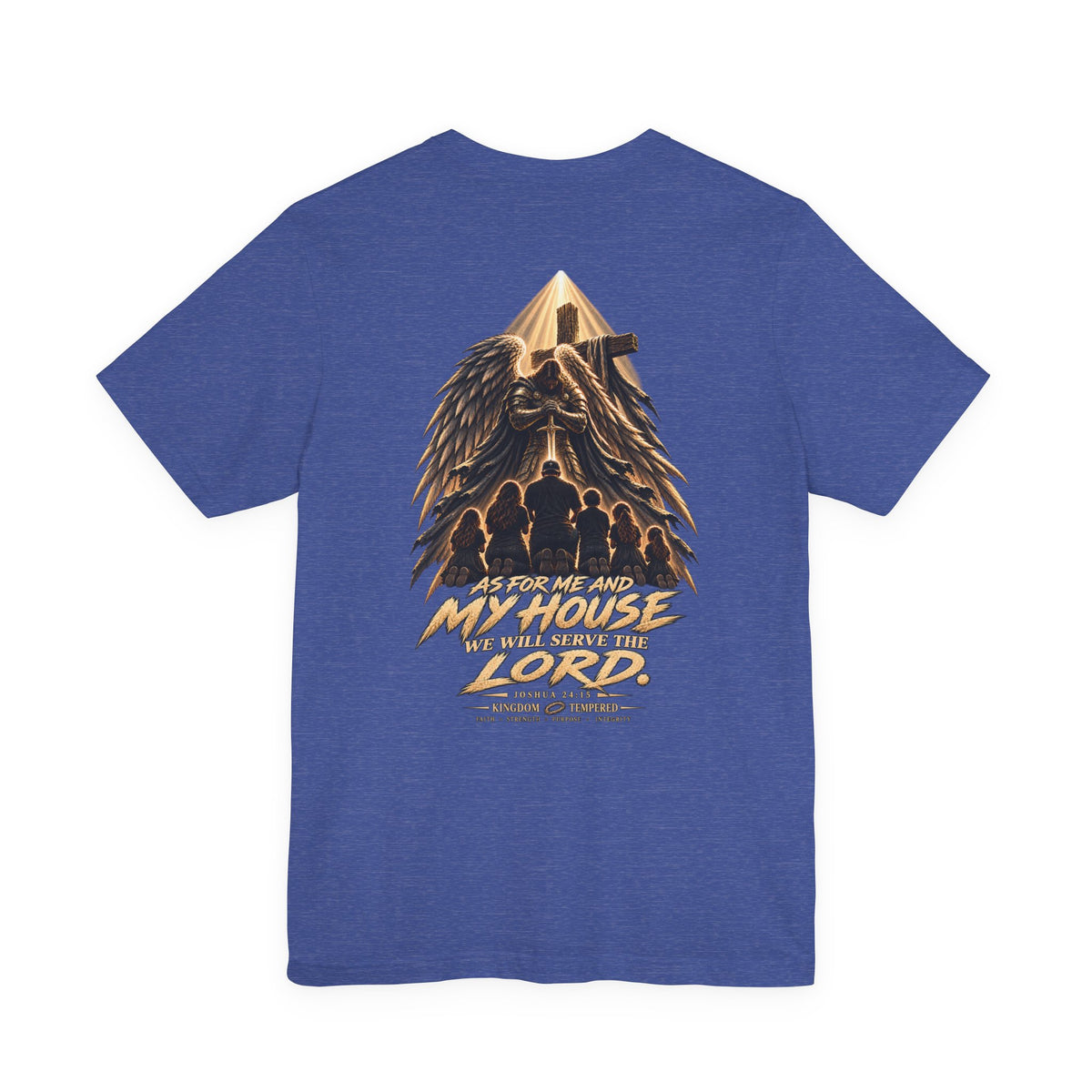 Christian Faith T-Shirt — “As For Me and My House” Family Scripture Tee