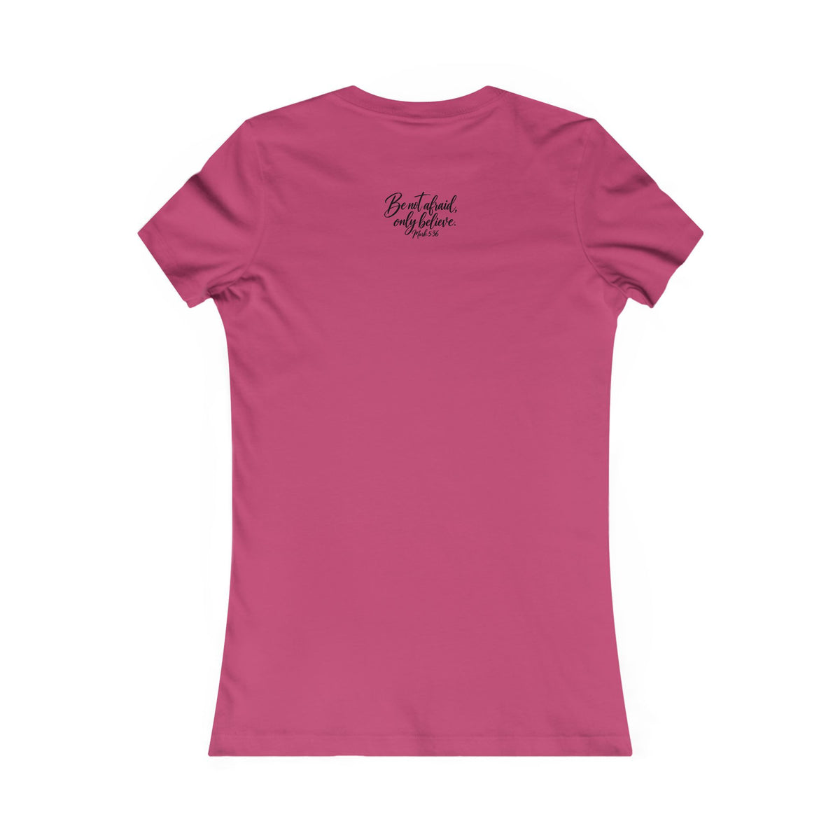 Faith Over Fear Women's Tee Black Lettering— Inspirational Christian Shirt