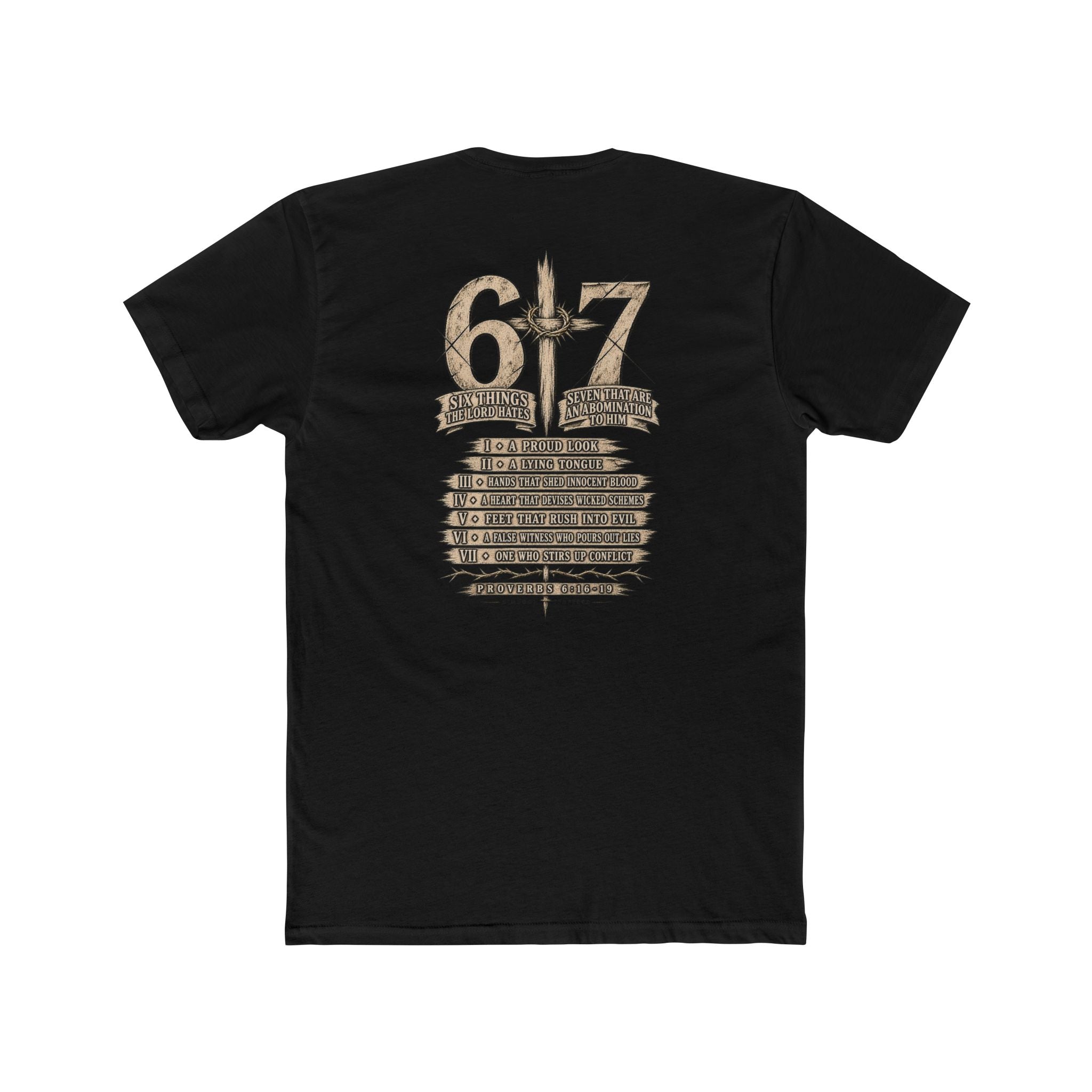 6•7 Cross Sword Vintage Graphic Tee — Providence Youth Ministry Shirt