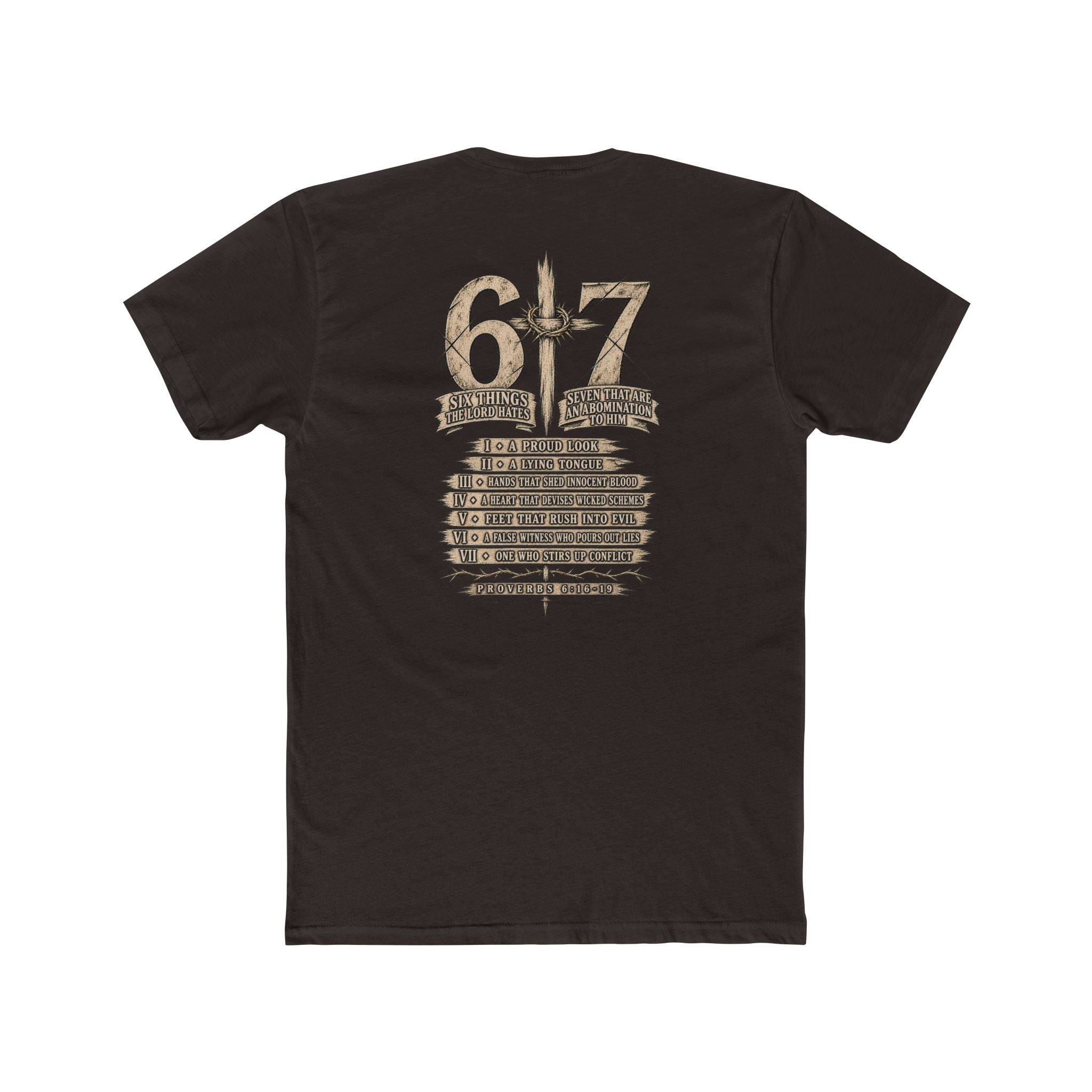 6•7 Cross Sword Vintage Graphic Tee — Providence Youth Ministry Shirt