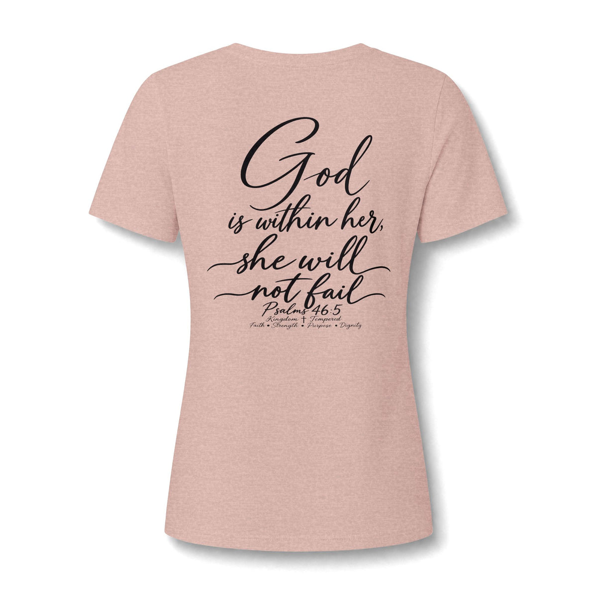 Women's V-Neck Tee - Minimal Archer Logo Chest Shirt