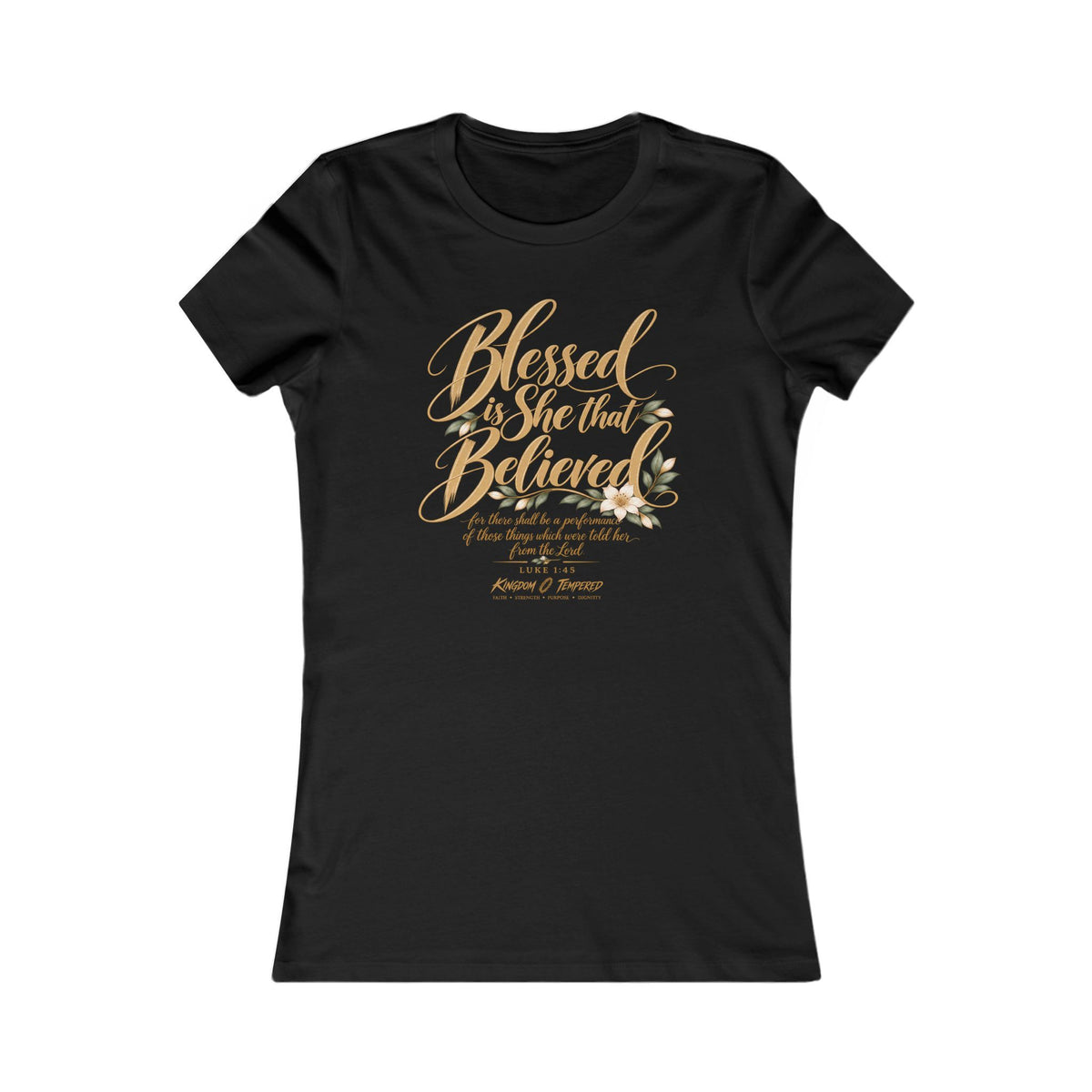Blessed Are Those Who Believe Women's Tee — Faith-Based Inspirational Christian Shirt