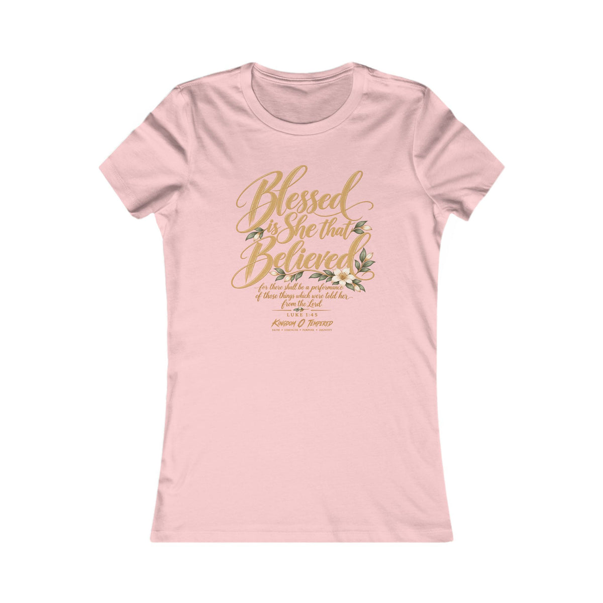 Blessed Are Those Who Believe Women's Tee — Faith-Based Inspirational Christian Shirt