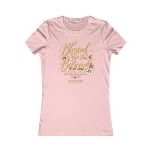 Blessed Are Those Who Believe Women's Tee — Faith-Based Inspirational Christian Shirt