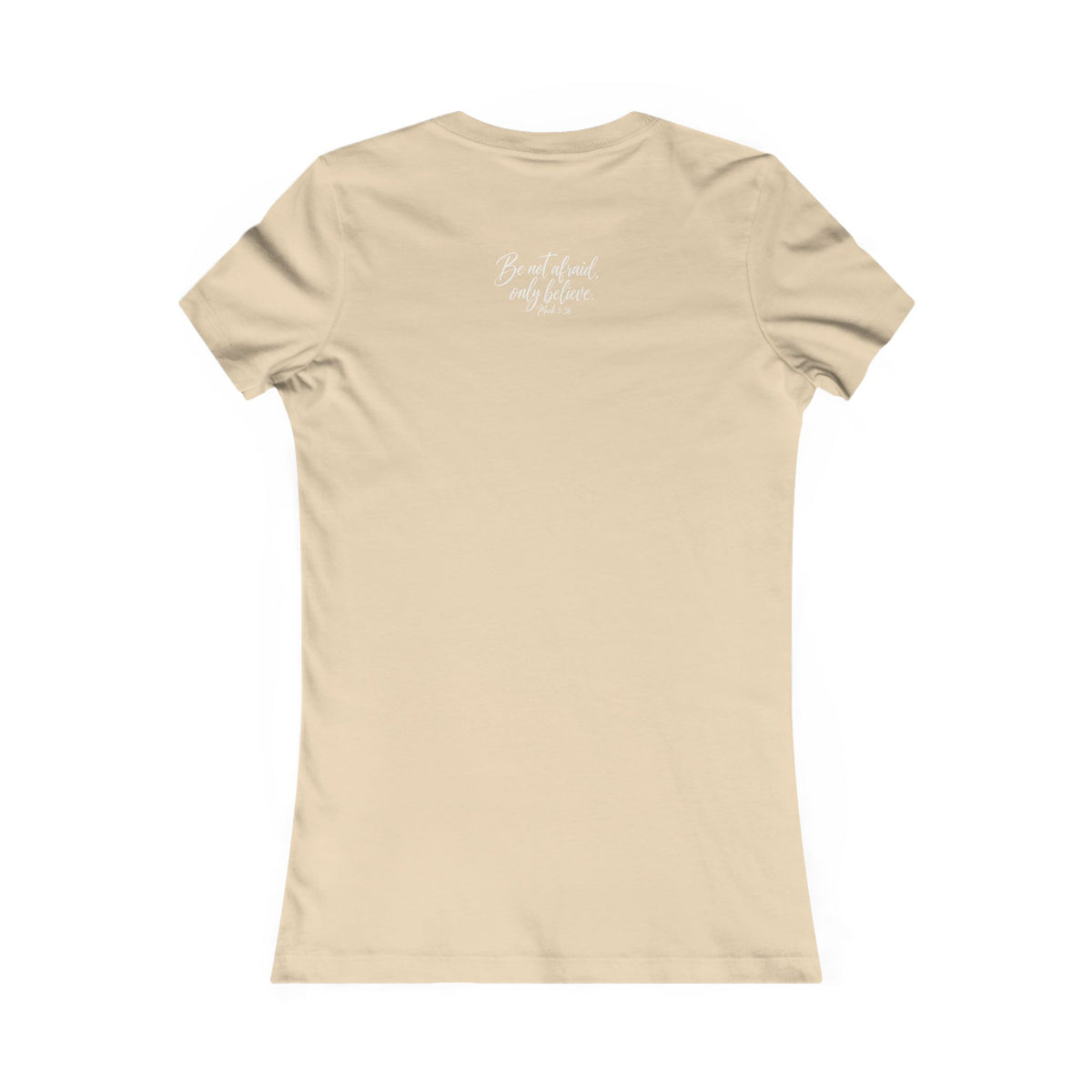 Faith Over Fear Women’s Tee White Wording– Inspirational Christian Graphic T-Shirt