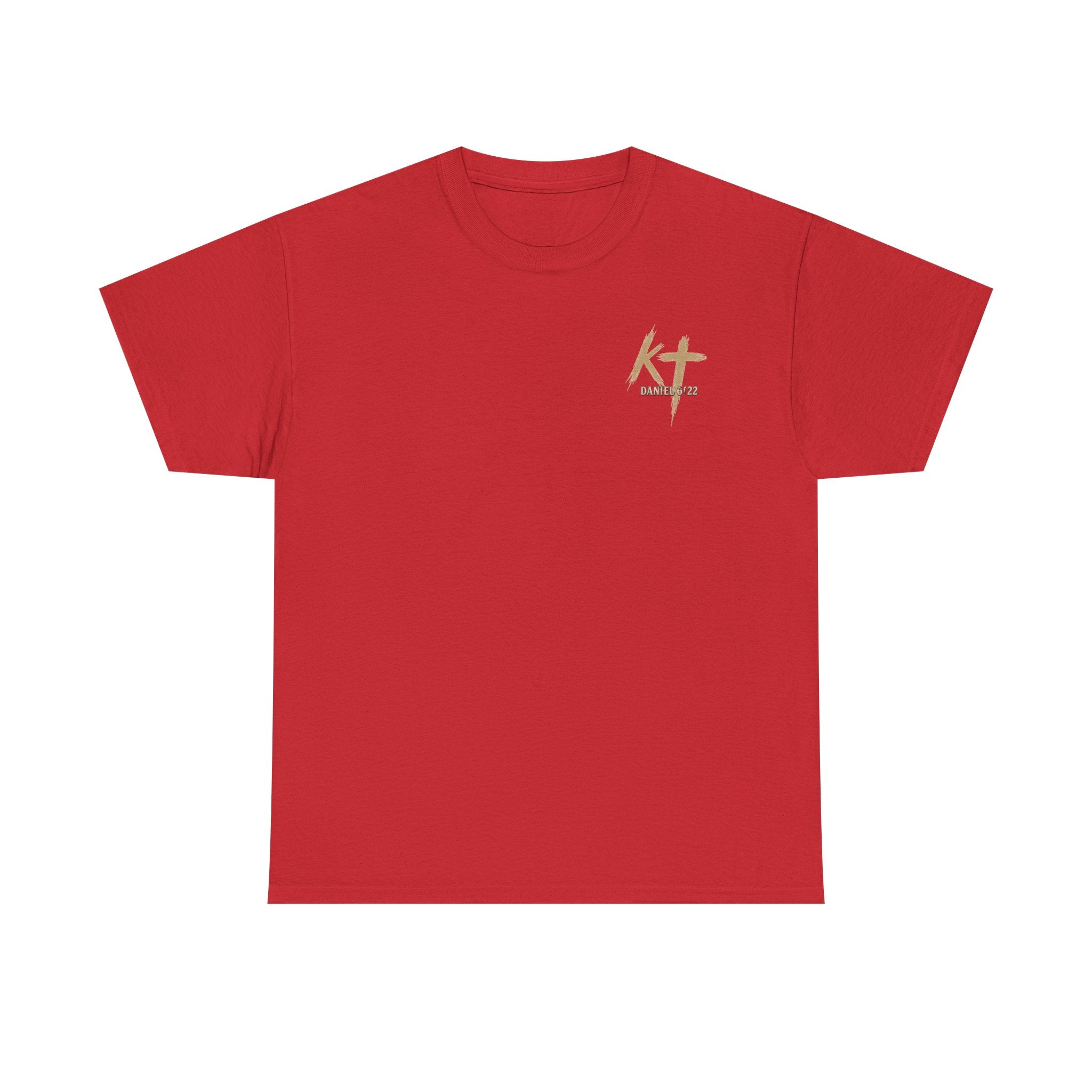 Pray With Faith Tee — Lion & Cross Christian Graphic T-Shirt