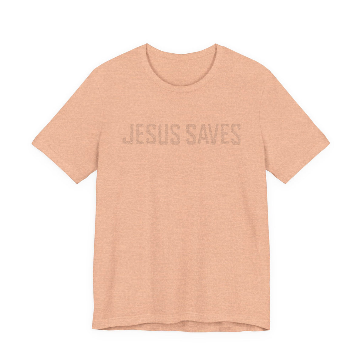 Jesus Saves written in scripture — Minimal Faith T-Shirt