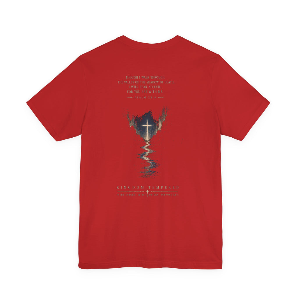 Christian Cross Reflection Tee — 'I Will Be With You' Inspirational T-Shirt