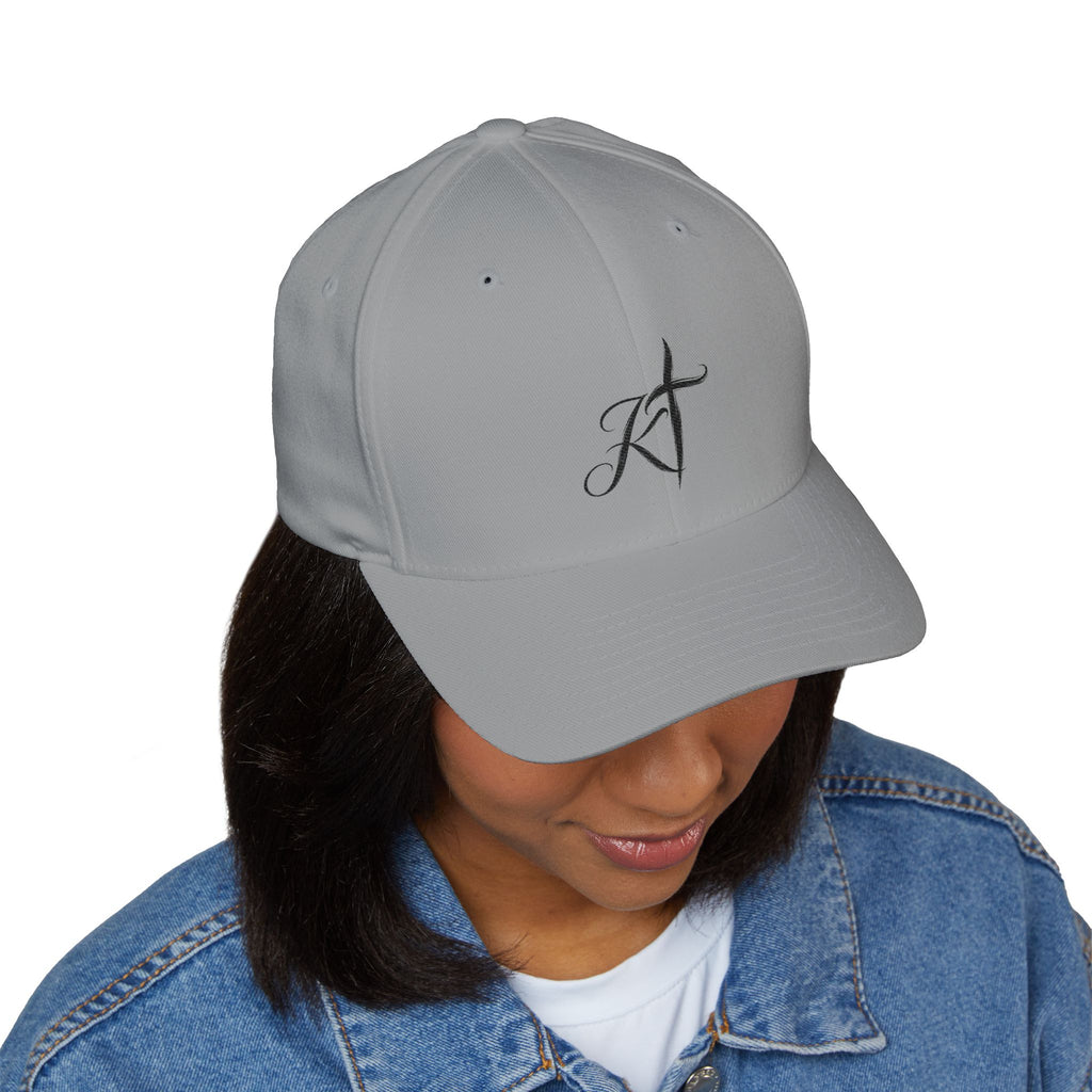 Embroidered Faith Cross Cap — 'Faith Over Fear' Closed-Back Baseball Hat