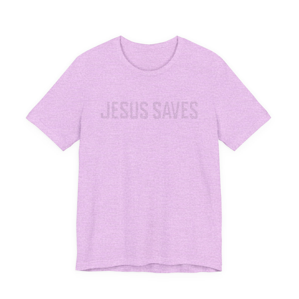 Jesus Saves written in scripture — Minimal Faith T-Shirt