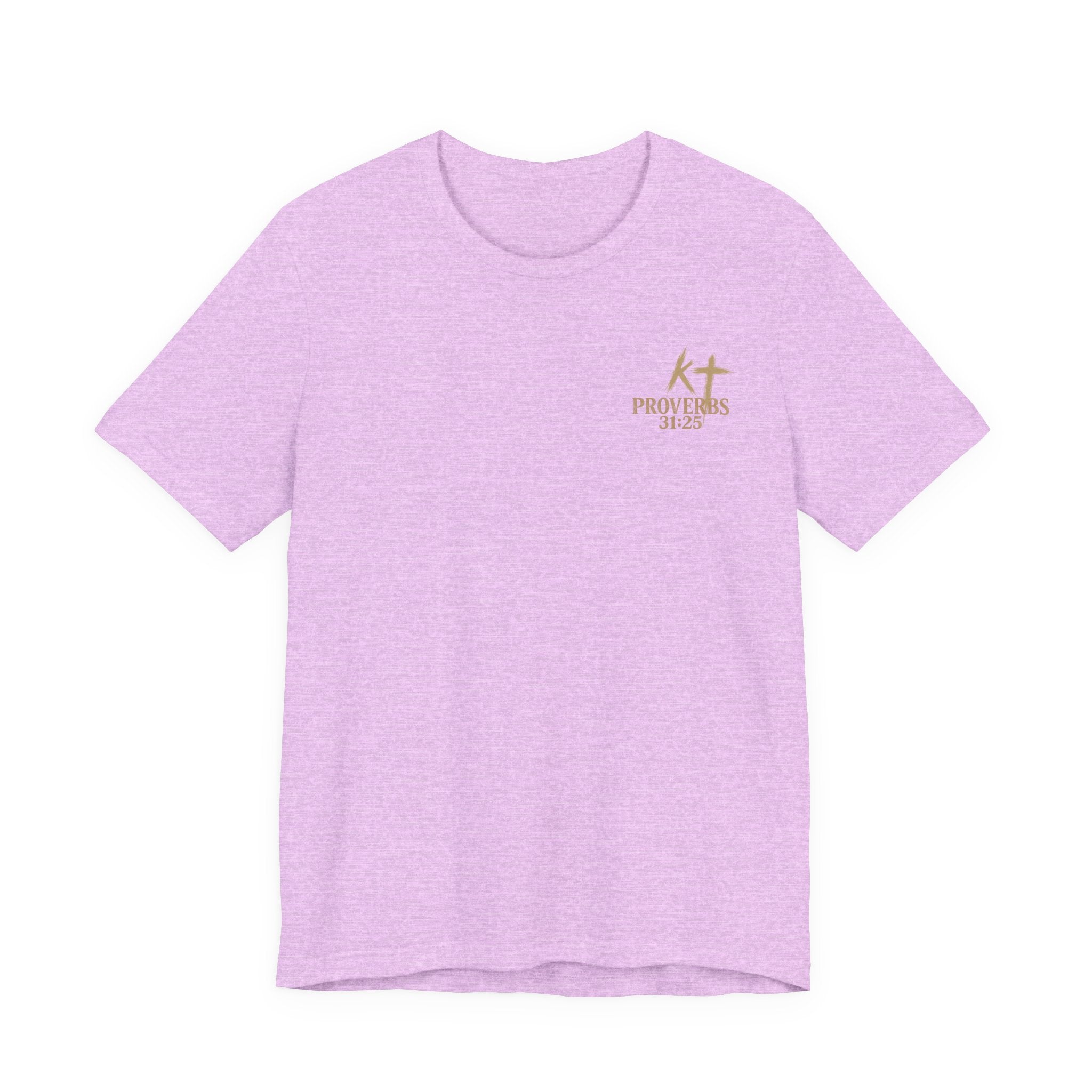 Clothed in Strength and Dignity Tee — Faith Cross Graphic T-Shirt — Kingdom Tempered