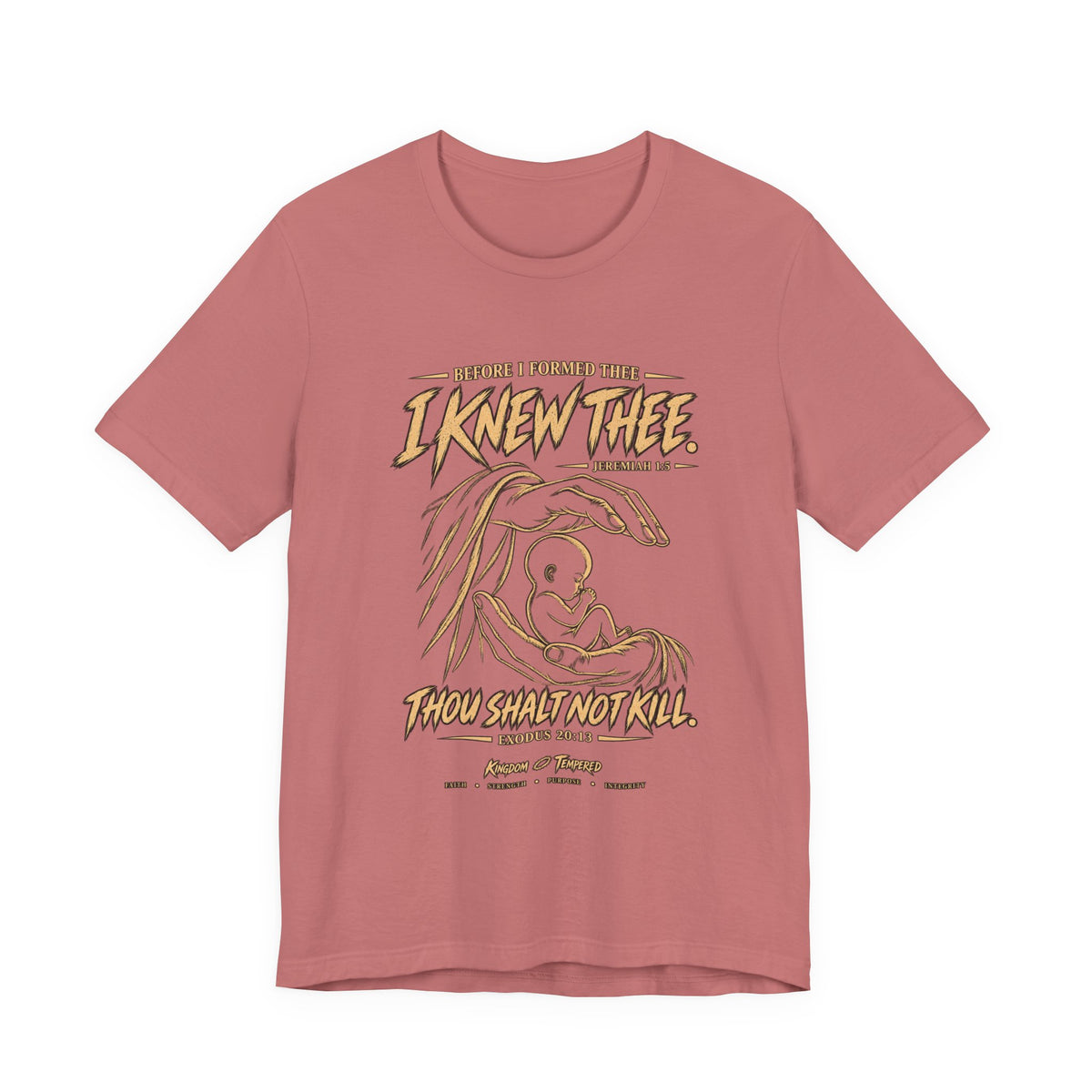 I Knew Thee Nativity Tee – Christian Faith Baby Jesus Graphic T-Shirt