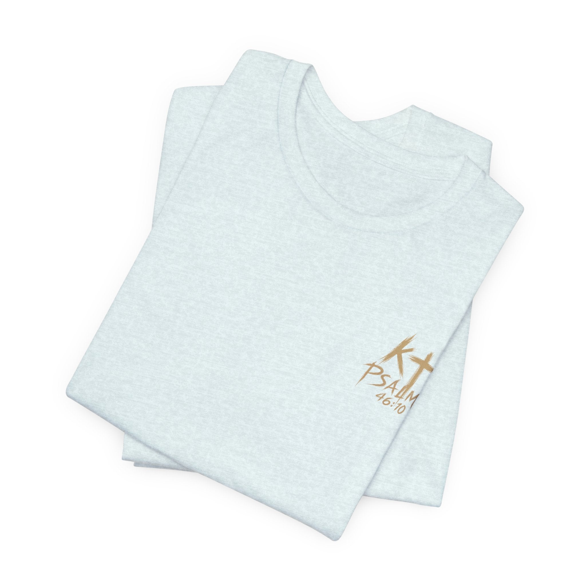 Be Still and Know Tee — Floral Christian Scripture T‑Shirt (Psalm 46:10)