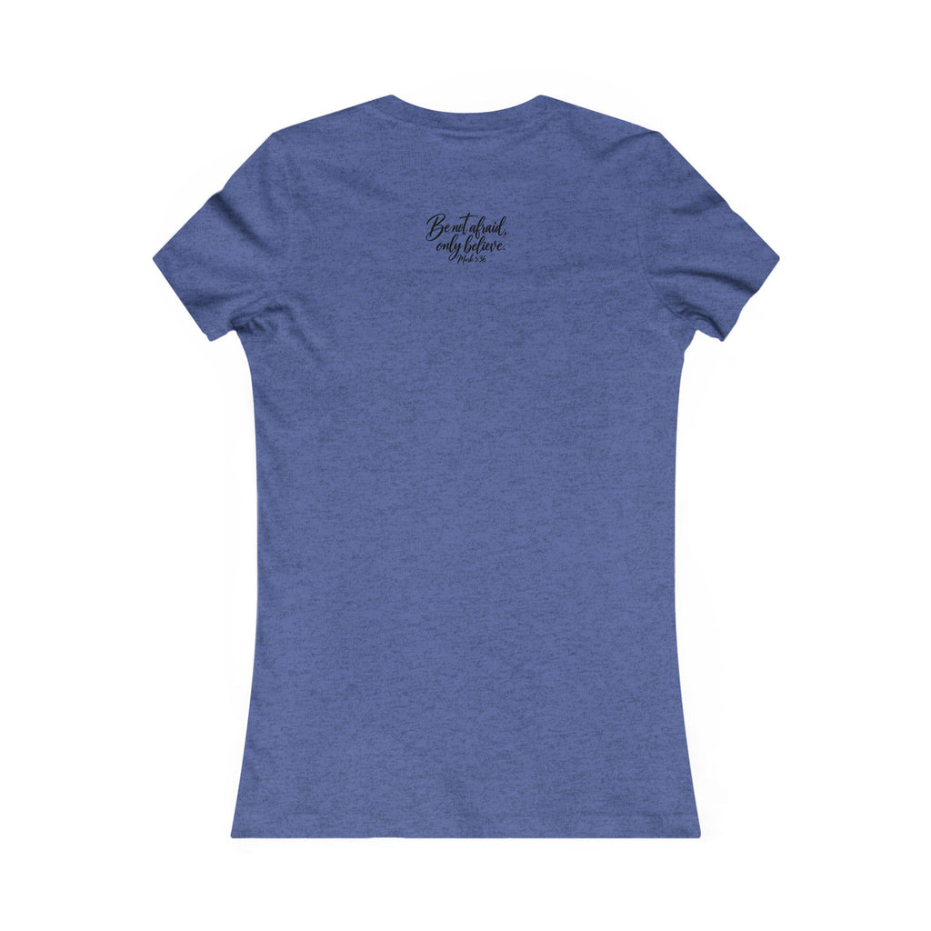 Faith Over Fear Women's Tee Black Lettering— Inspirational Christian Shirt
