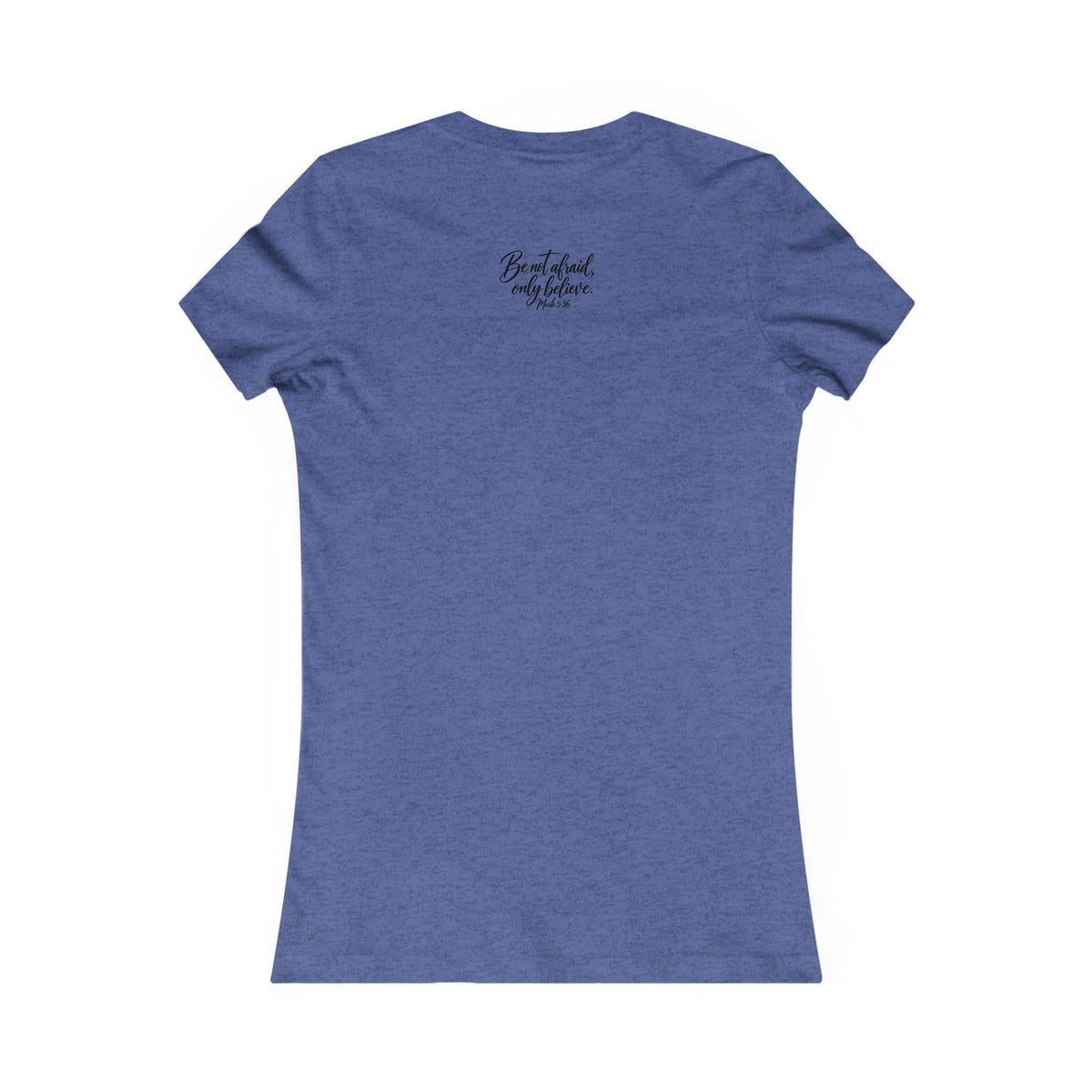 Faith Over Fear Women's Tee Black Lettering— Inspirational Christian Shirt