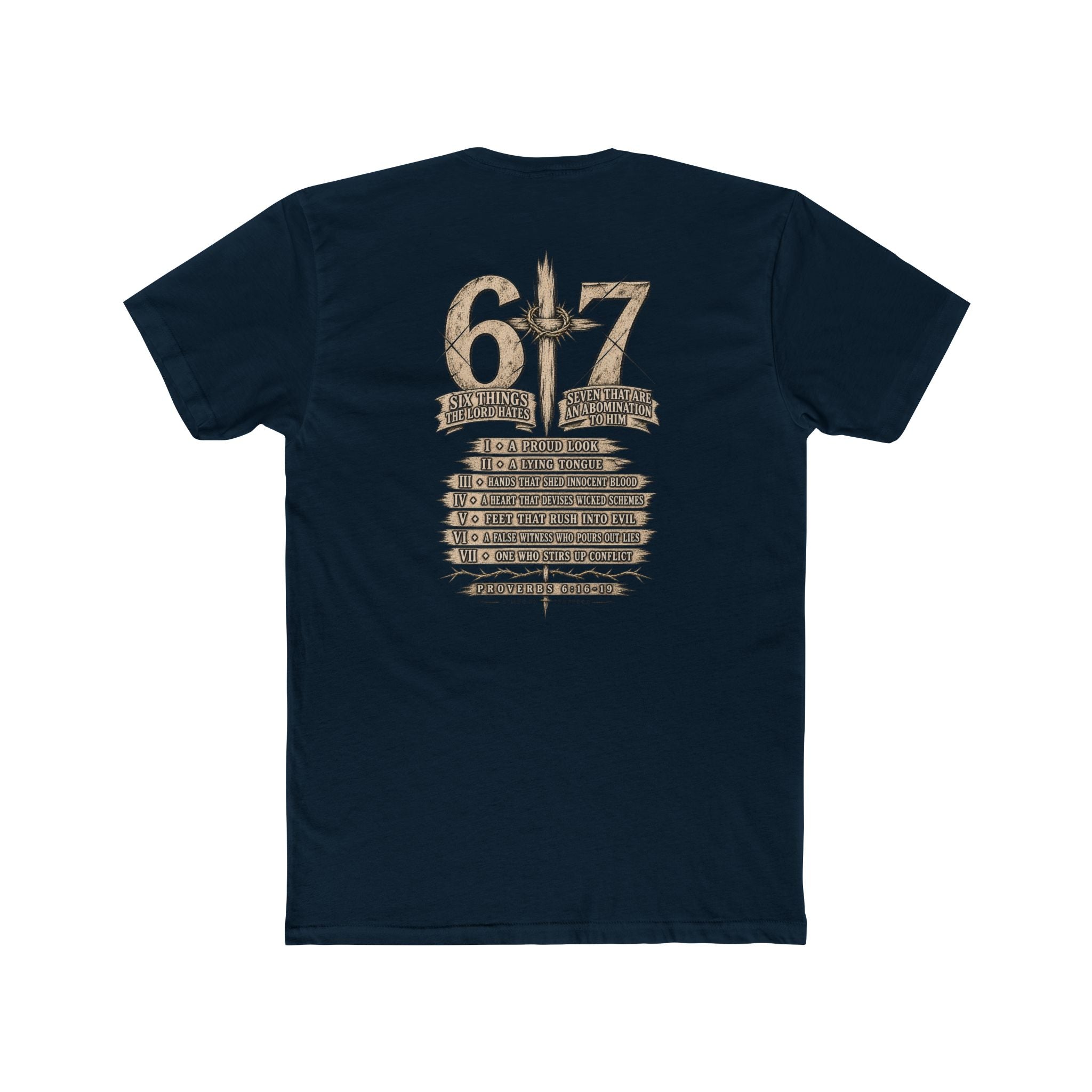 6•7 Cross Sword Vintage Graphic Tee — Providence Youth Ministry Shirt