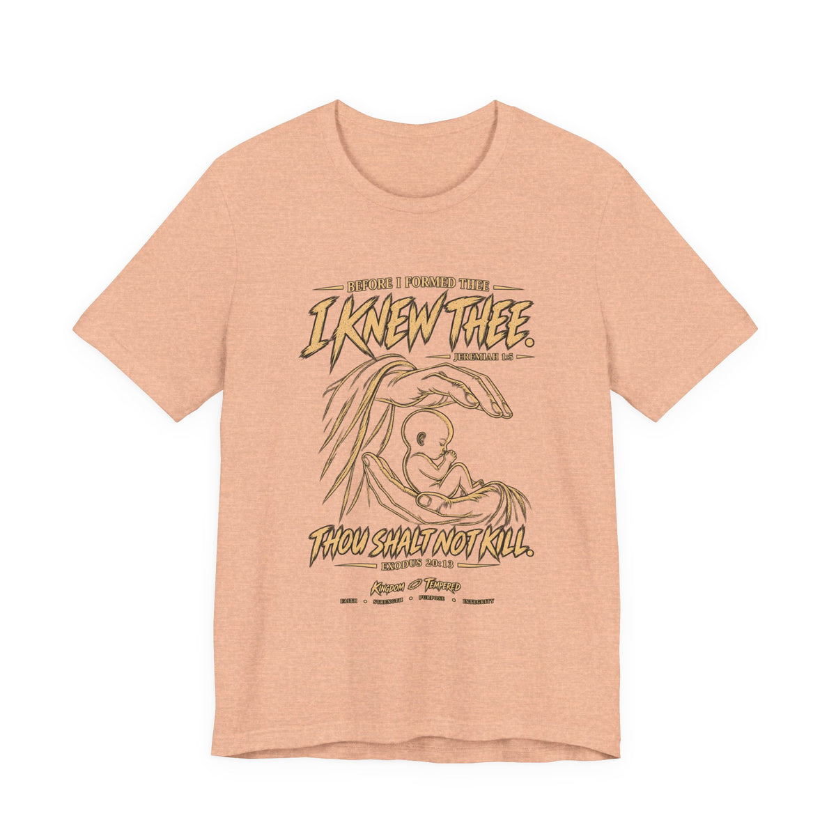 I Knew Thee Nativity Tee – Christian Faith Baby Jesus Graphic T-Shirt