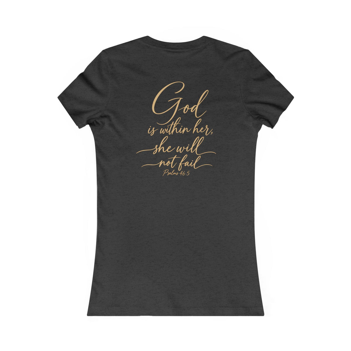 Women's Tee — 'She Shall Not Be Moved' Inspirational Christian Graphic