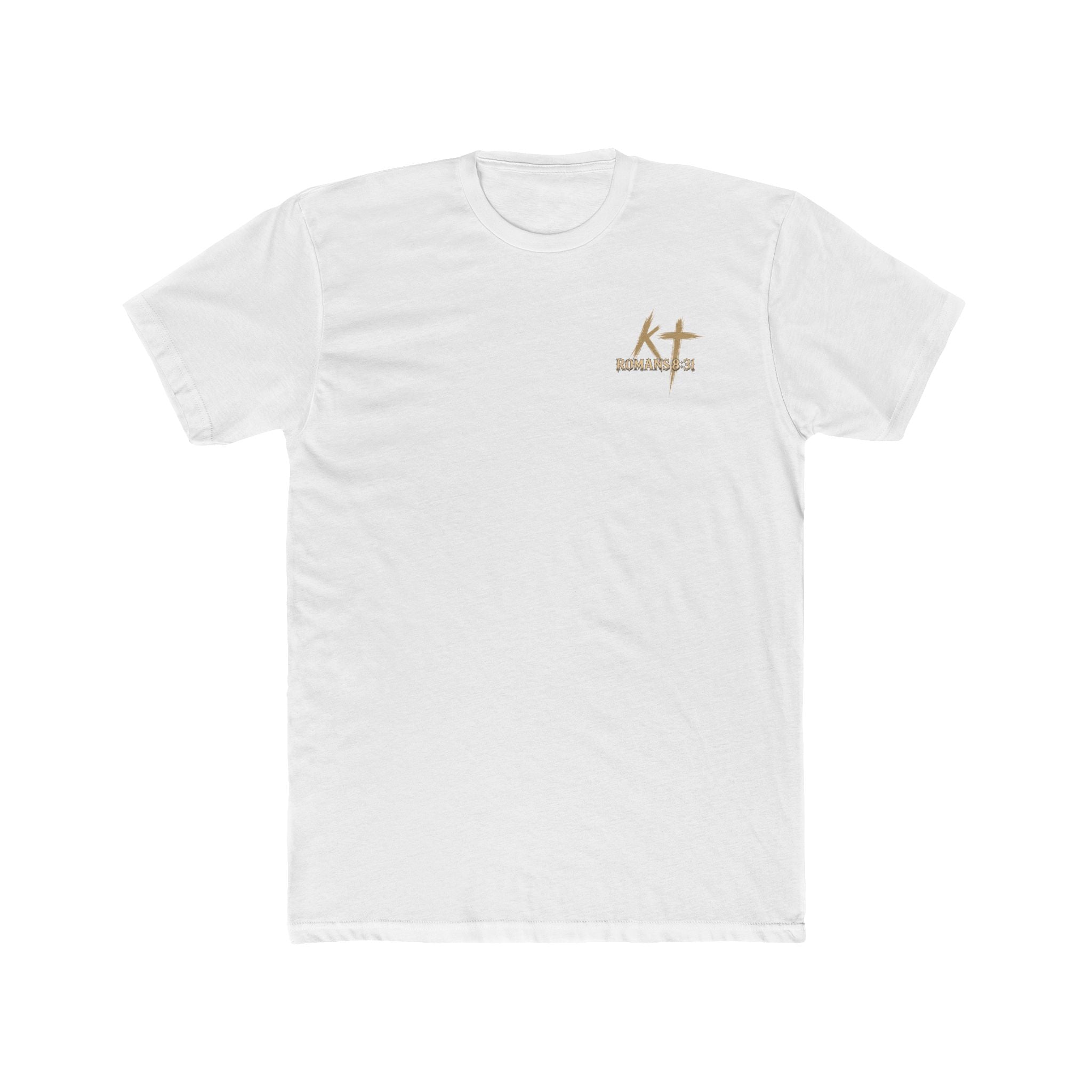 Christian Faith Tee — "If God Is For Us" Angel & Prayer Graphic T-Shirt