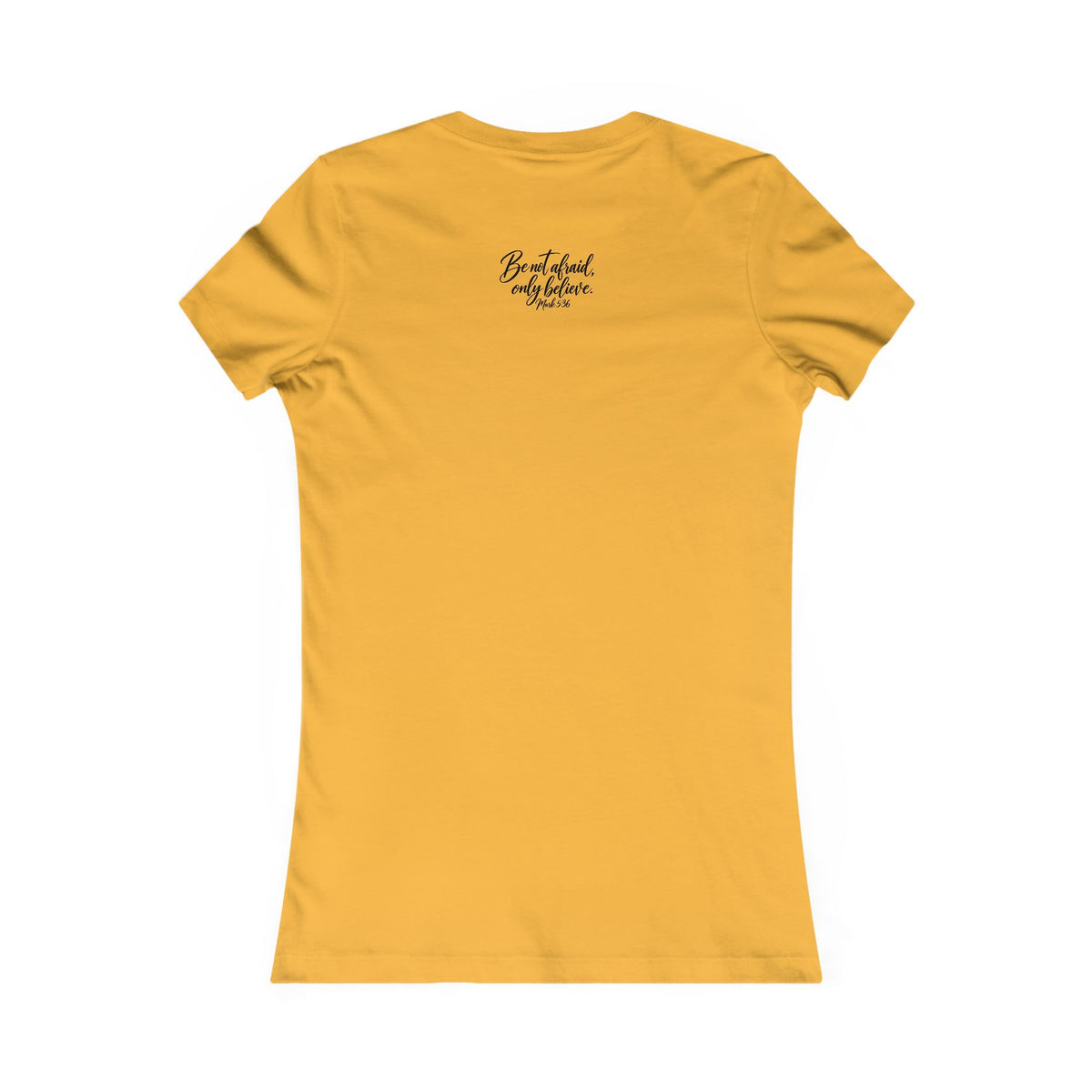 Faith Over Fear Women's Tee Black Lettering— Inspirational Christian Shirt