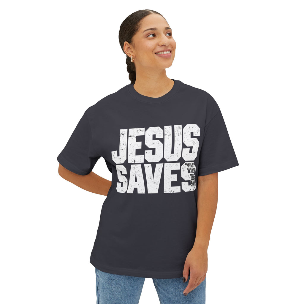Jesus Saves Boxy Tee