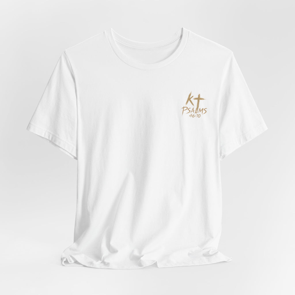 Be Still and Know Tee — Floral Christian Scripture T‑Shirt (Psalm 46:10)