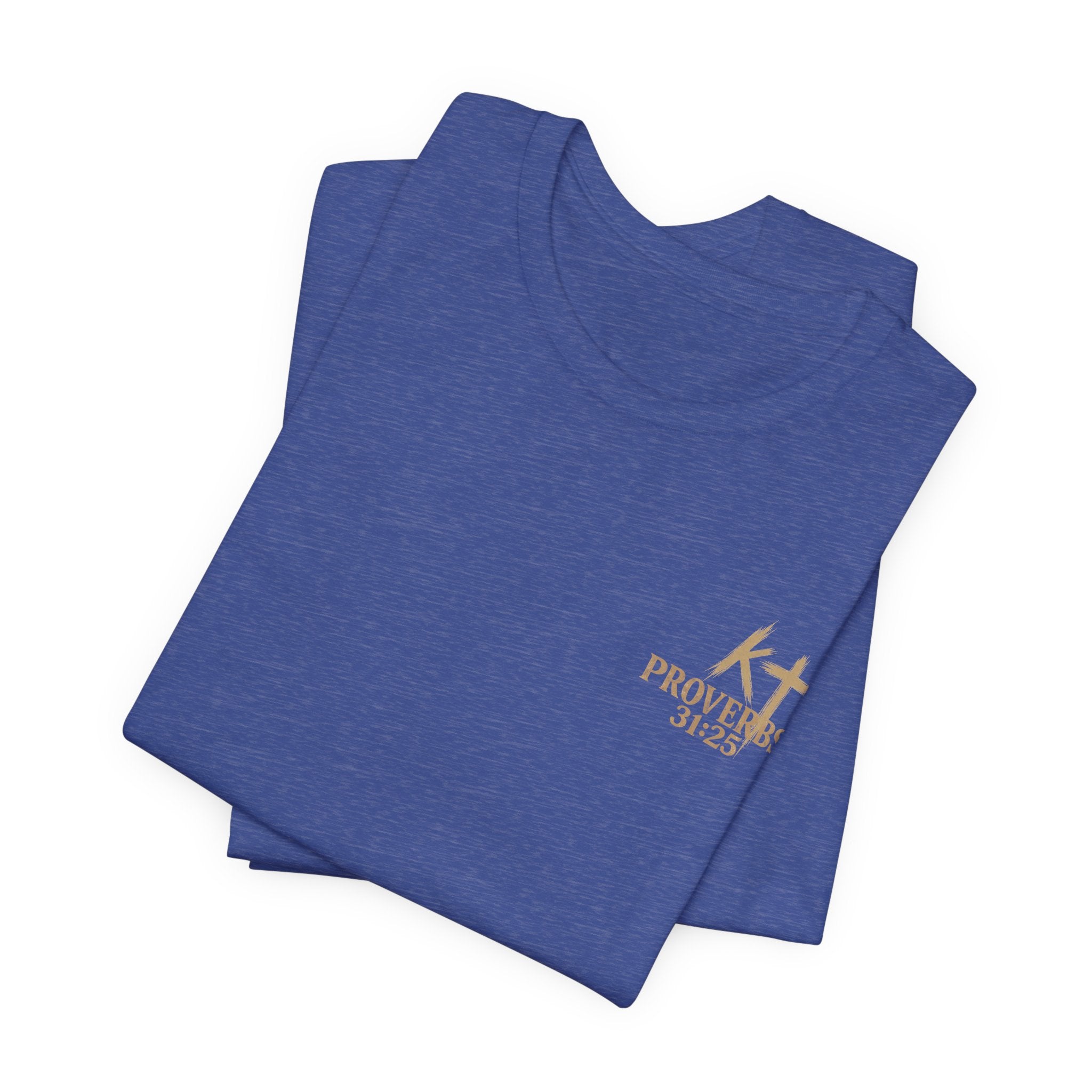 Clothed in Strength and Dignity Tee — Faith Cross Graphic T-Shirt — Kingdom Tempered