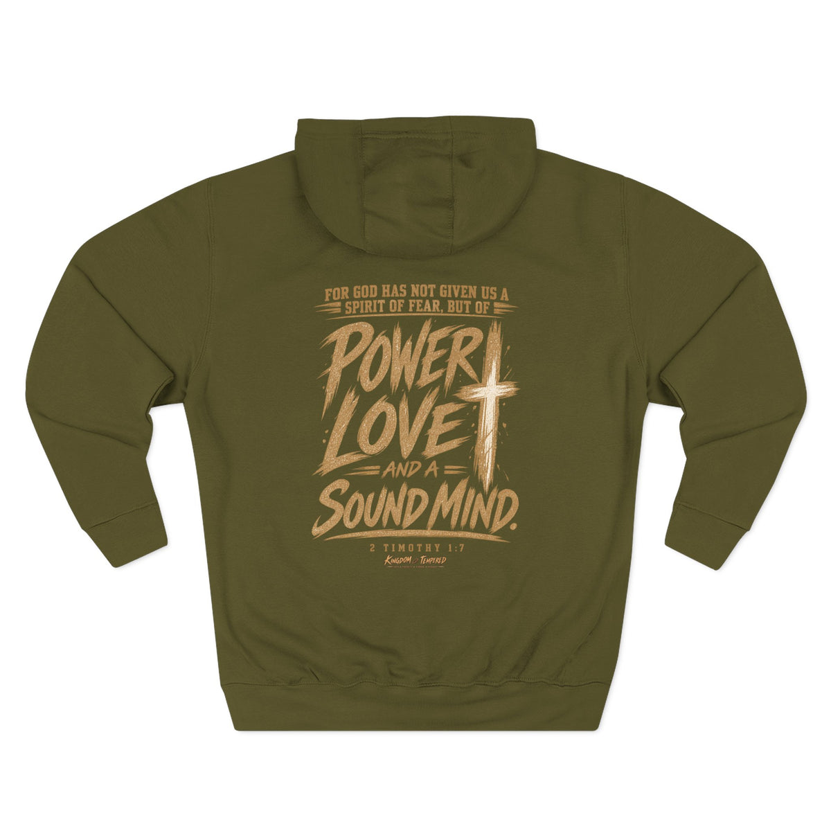 Power, Love & Sound Mind Hoodie – Christian Faith Verse Fleece Hoodie