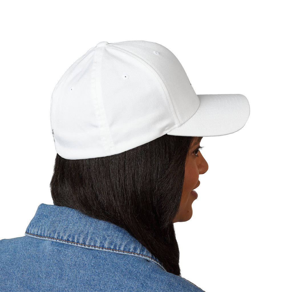 Embroidered Faith Cross Cap — 'Faith Over Fear' Closed-Back Baseball Hat