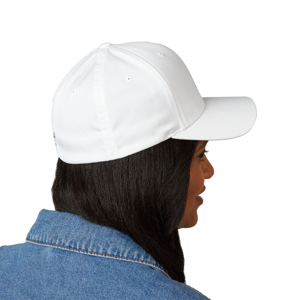 Embroidered Faith Cross Cap — 'Faith Over Fear' Closed-Back Baseball Hat