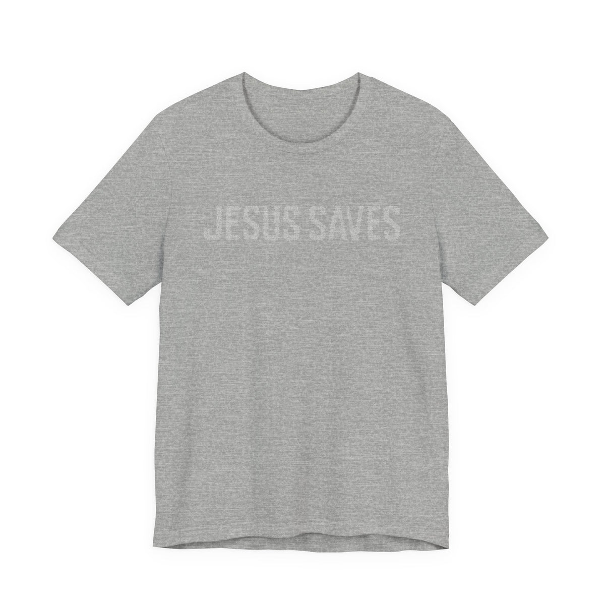 Jesus Saves written in scripture — Minimal Faith T-Shirt
