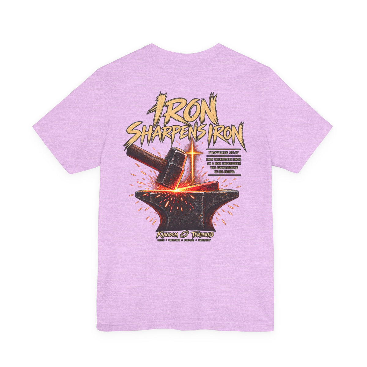 Iron Sharpens Iron Tee — Forging Faith Graphic T-Shirt