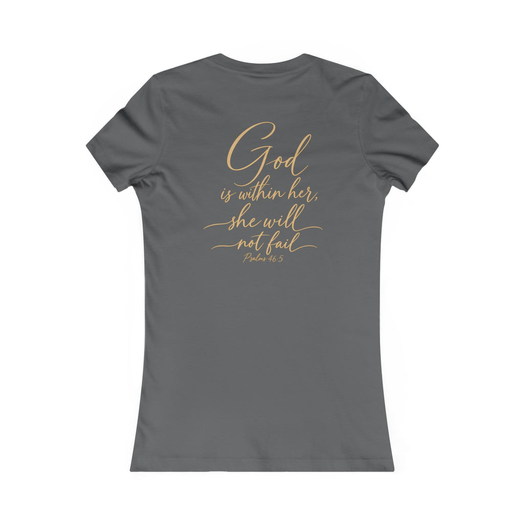 Women's Tee — 'She Shall Not Be Moved' Inspirational Christian Graphic