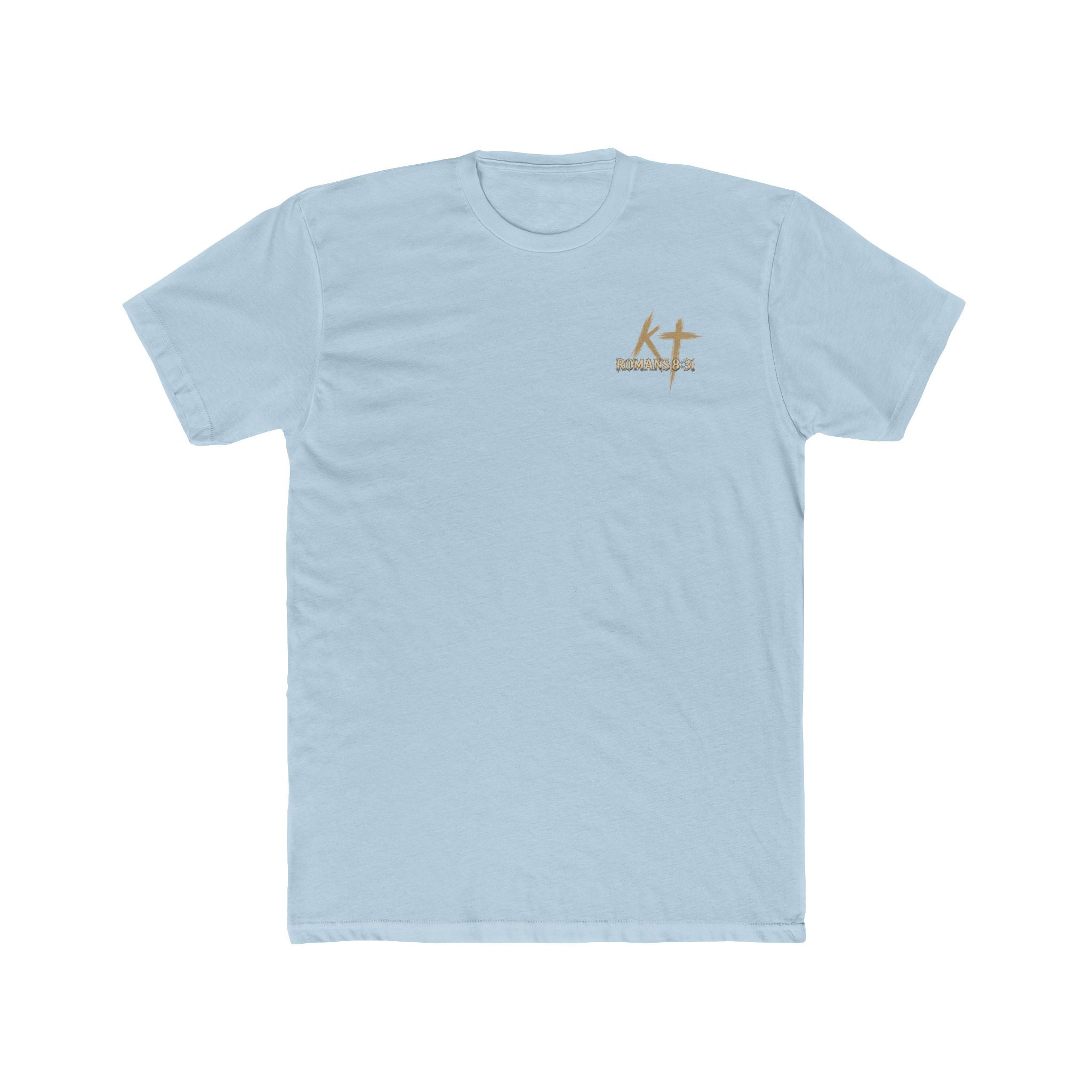 Christian Faith Tee — "If God Is For Us" Angel & Prayer Graphic T-Shirt