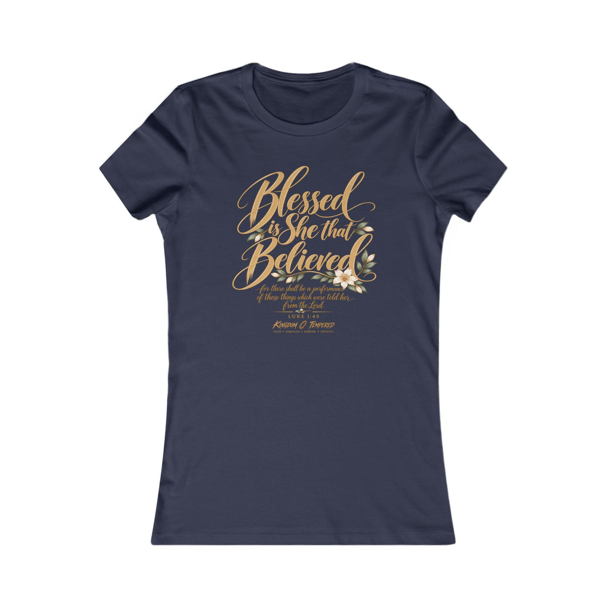 Blessed Are Those Who Believe Women's Tee — Faith-Based Inspirational Christian Shirt
