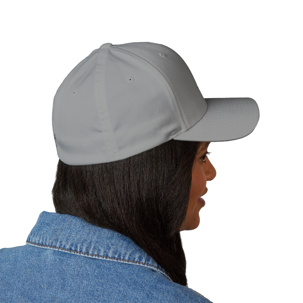 Embroidered Faith Cross Cap — 'Faith Over Fear' Closed-Back Baseball Hat