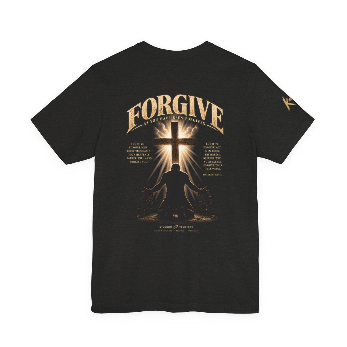 Forgive Cross Graphic Tee — Christian Faith Inspirational T‑Shirt