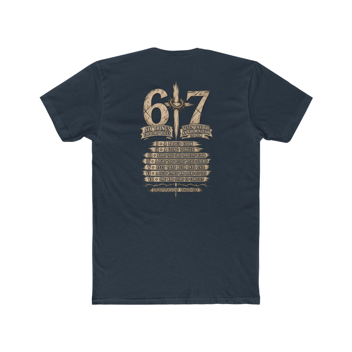 6•7 Cross Sword Vintage Graphic Tee — Providence Youth Ministry Shirt