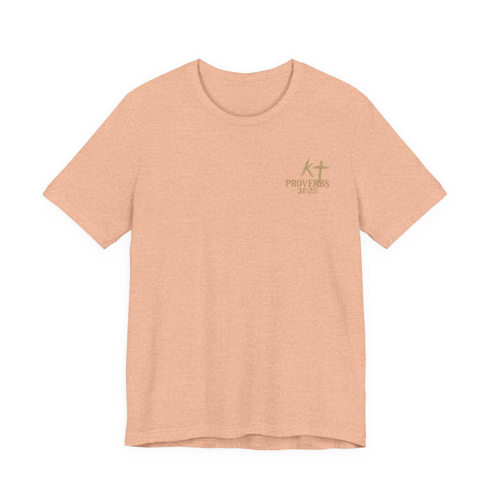 Clothed in Strength and Dignity Tee — Faith Cross Graphic T-Shirt — Kingdom Tempered
