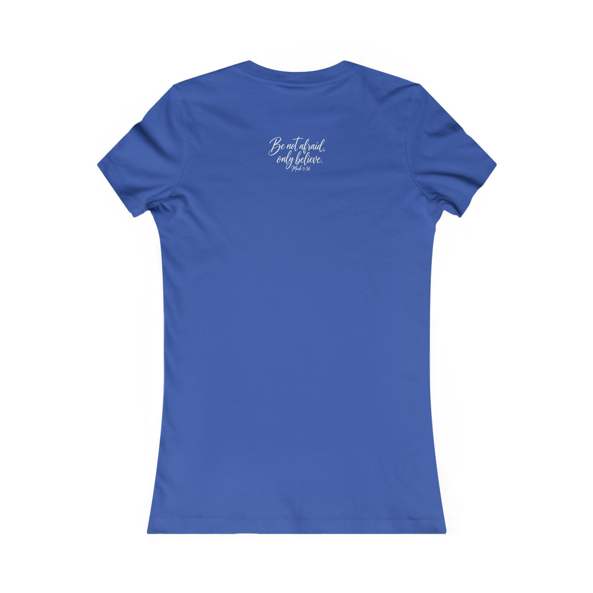 Faith Over Fear Women’s Tee White Wording– Inspirational Christian Graphic T-Shirt