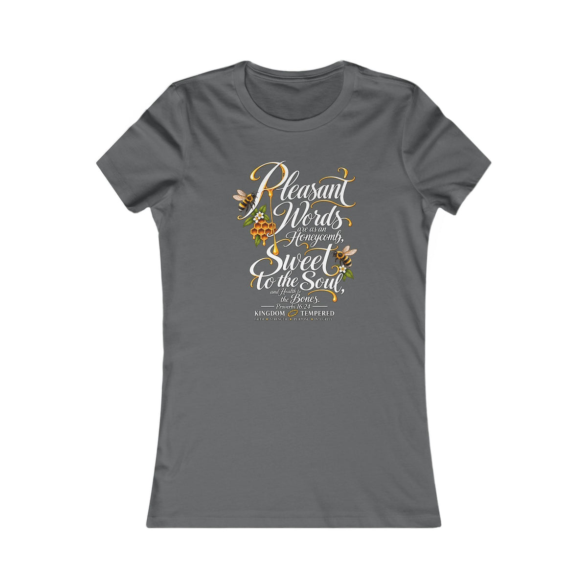 Women's Pleasant Words White Lettering